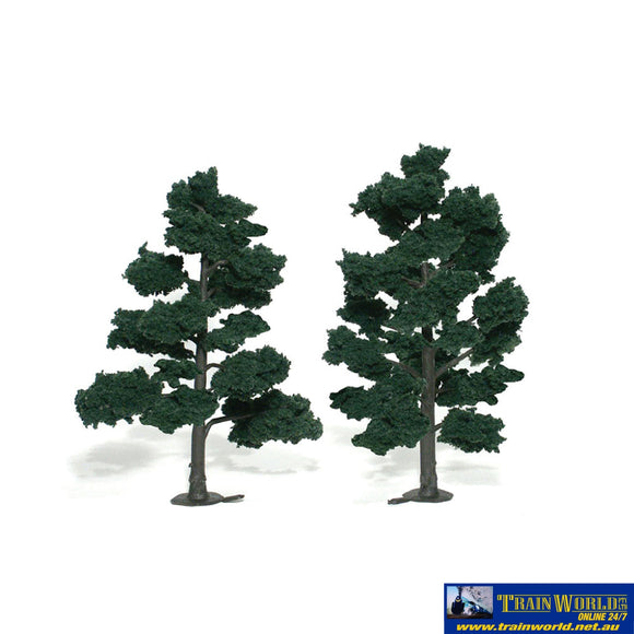 Woo-Tr1517 Woodland Scenics Realistic-Trees Dark-Green (2) 152-177Mm (6-7) Height Scenery