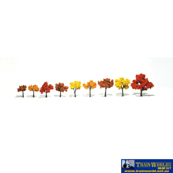 Woo-Tr1540 Woodland Scenics Realistic-Trees Fall-Mix (8) 44.5-76.2Mm (1.75-3) Height Scenery
