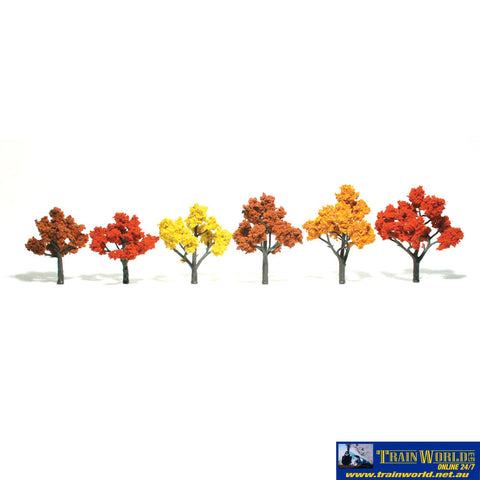 Woo-Tr1541 Woodland Scenics Realistic-Trees Fall-Mix (6) 76.2-127Mm (3-5) Height Scenery