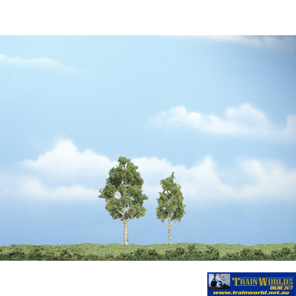 Woo-Tr1612 Woodland Scenics Premium-Trees Aspen (2) 57.15/69.85Mm (2.25/2.75) Height Scenery