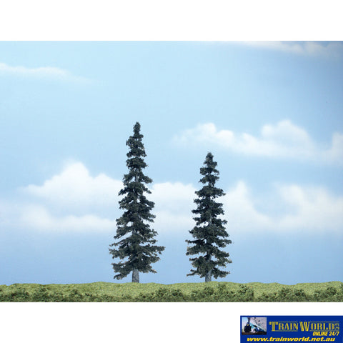 Woo-Tr1621 Woodland Scenics Premium-Trees Spruce (2) 101/127Mm (4/5) Height Scenery