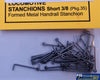 116-D1074 Formed-Metal Handrail Stanchions Extra Short 3/8 1Cm Pkg(35) Ho Part