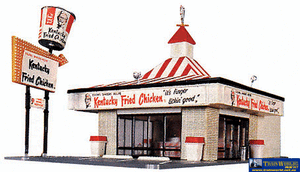 433-1394 Life Like Kentucky Fried Chicken(R) Drive-In Ho Scale Structures