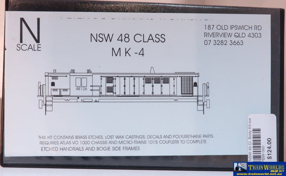 Apbw-060 Peter Boormans Workshop Kit Nsw Mk4 48 Class Body Kit N-Scale Locomotive