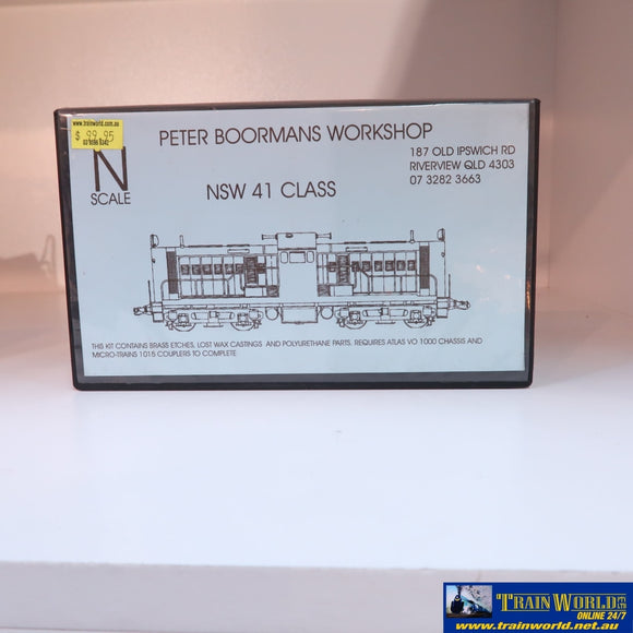 Apbw-41 Peter Boormans Workshop Kit Nsw 41 Class Body Kit N-Scale Locomotive