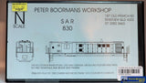 Apbw-Sar08 Peter Boormans Workshop Kit Sar 830 Class Body Kit N-Scale Locomotive