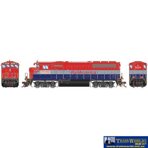 Ath-G65088 Athearn Genesis Gp40-2L Rail America/Tp&W #4053 Ho Scale Dcc Ready Locomotive