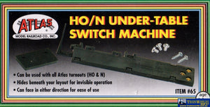 Atl-0065 Atlas Ho Undertable Switch-Machine (Solenoid) Track/accessories
