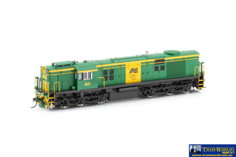 Aus-6010 Auscision 600-Class #607-N An Green/yellow With Green-Roof Dcc-Ready Locomotive