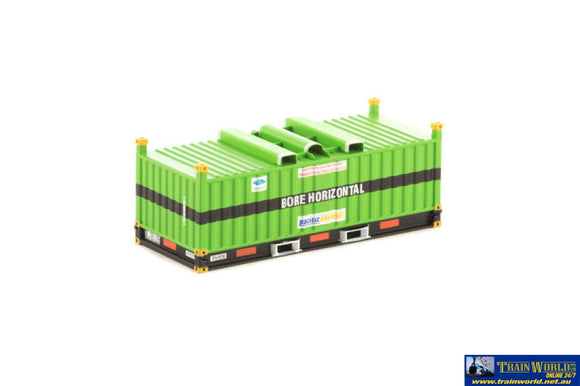 Aus-Con151 Auscision 20 Coil Steel Container Pacific National / Bore Horizontal Green - Twin Pack