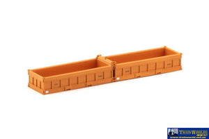 Aus-Con166 Auscision 20 Spoil Bin Railcorp Orange - Twin Pack Ho Scale Containerandload