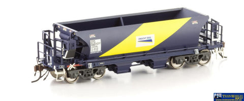 Aus-Nbh07 Auscision Ndff Ballast Hopper Freight Rail Quarries Blue/yellow With Frq Logos - 4 Car