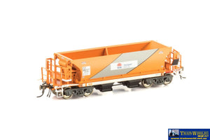 Aus-Nbh14 Auscision Ndff Ballast Hopper Transport Nsw Orange/grey - 4 Car Pack Ho Scale Rolling