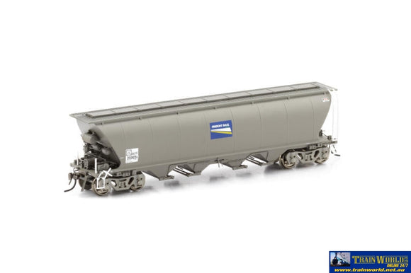 Aus-Ngh23 Auscision Ngpf-Type Grain-Hopper With Roofwalks - Wagon Grime Blue Freight Rail Grain