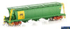 Aus-Sgh11 Ahgx-Type Grain-Hopper Green/yellow With An Logo & Red Bogies (4-Pack) #ahgx-60V;