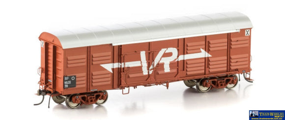 Aus-Vlv18 Auscision Vlcx Louvred Van Vr Wagon Red With Large Logo - 4 Car Pack Ho Scale Rolling