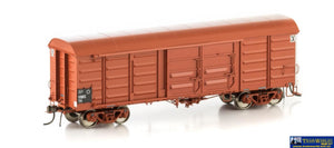 Aus-Vlv28 Auscision Vbbx Box Van Vr Wagon Red With No Logo & 4 Louvre Doors - Car Pack Ho Scale
