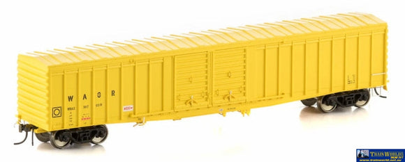 Aus-Wlv02 Auscision Wbax-Type Louvre-Van With Flat-Roof (4-Pack) Yellow Small Wagr-Logo #30806V