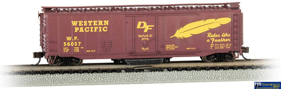 Bac-16367 Western Pacific #56057 - Track-Cleaning 50 Plug-Door Box Car N Scale Rolling Stock