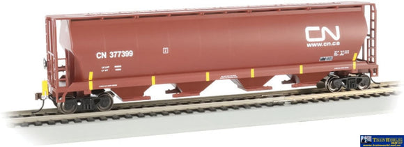 Bac-73803 Bachmann Canadian Cylindrical 4-Bay Grain Hopper With Fred - Ready To Run Ho Scale Rolling