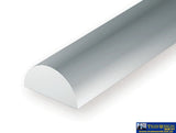 Eve-242 Evergreen Polystyrene (1/2-Round Rod) Opaque White 2.00Mm X 350Mm (4-Pack) Scratchbuild