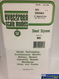 Eve-4516 Evergreen Polystyrene (Sidewalk-Sheet) Opaque White 6.30Mm-Squares 1.00Mm-Thick X 152Mm