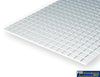 Eve-4518 Evergreen Polystyrene (Sidewalk-Sheet) Opaque White 12.70Mm-Squares 1.00Mm-Thick X 152Mm