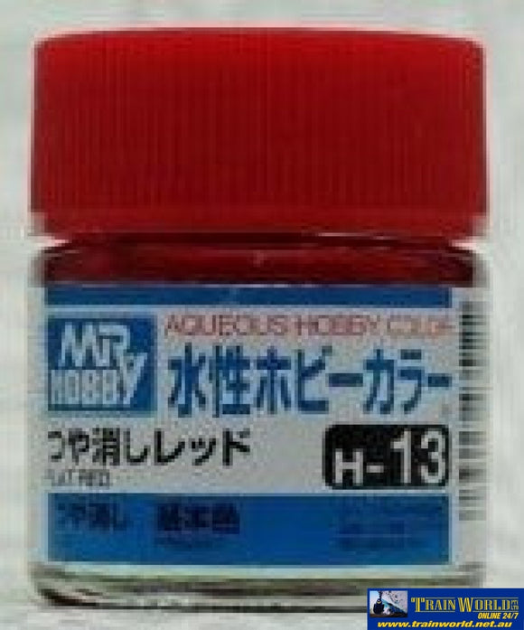 Gsi-H013 Gsi Creos Mr.hobby Aqueous Acrylic (Water) Paint Matt H013 Red 10Ml Glueandpaint
