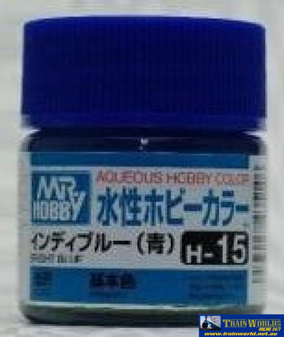 Gsi-H015 Gsi Creos Mr.hobby Aqueous Acrylic (Water) Paint Gloss H015 Bright-Blue 10Ml Glueandpaint