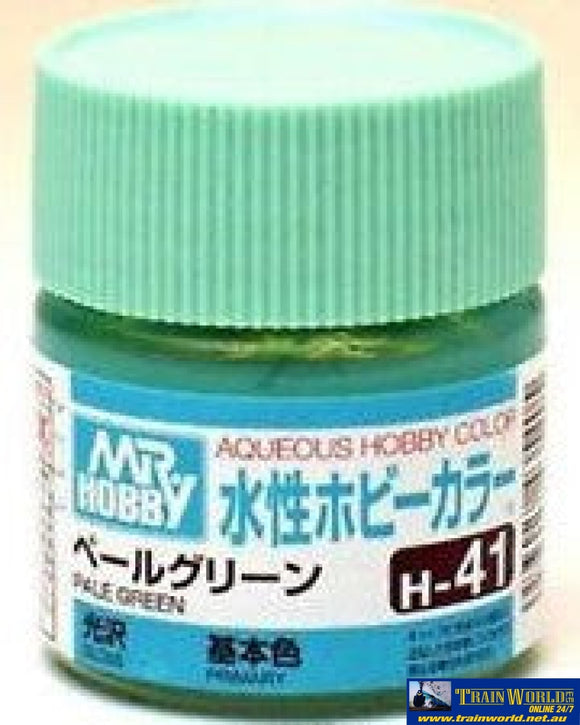 Gsi-H041 Gsi Creos Mr.hobby Aqueous Acrylic (Water) Paint Gloss H041 Pale-Green 10Ml Glueandpaint