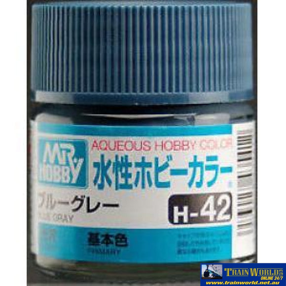 Gsi-H042 Gsi Creos Mr.hobby Aqueous Acrylic (Water) Paint Gloss H042 Blue-Grey 10Ml Glueandpaint