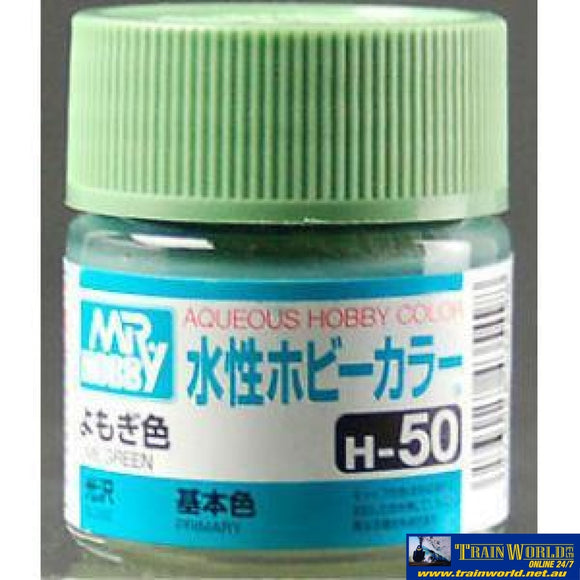 Gsi-H050 Gsi Creos Mr.hobby Aqueous Acrylic (Water) Paint Gloss H050 Lime-Green 10Ml Glueandpaint
