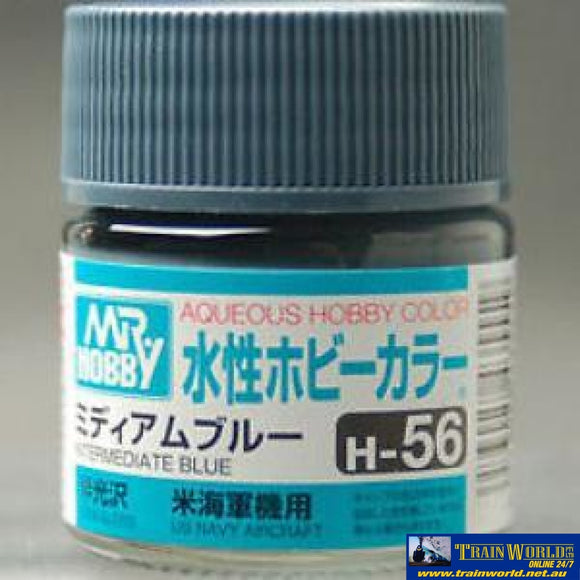 Gsi-H056 Gsi Creos Mr.hobby Aqueous Acrylic (Water) Paint Semi-Gloss H056 Intermediate-Blue (Us Navy
