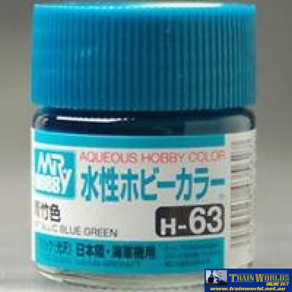 Gsi-H063 Gsi Creos Mr.hobby Aqueous Acrylic (Water) Paint Gloss H063 Metallic Blue-Green 10Ml