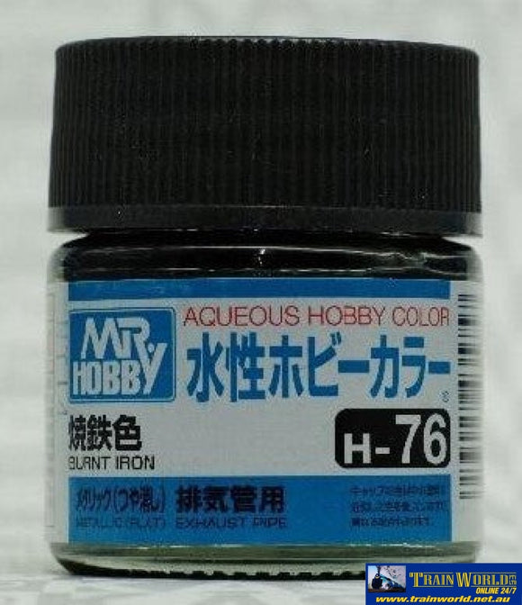 Gsi-H076 Gsi Creos Mr.hobby Aqueous Acrylic (Water) Paint Matt H076 Metallic Burnt-Iron