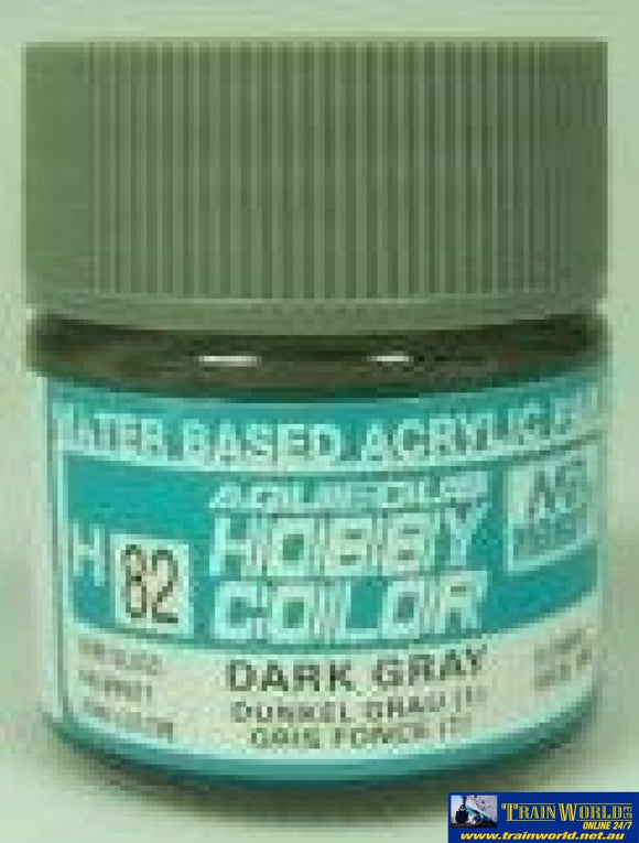 Gsi-H082 Gsi Creos Mr.hobby Aqueous Acrylic (Water) Paint Semi-Gloss H082 Dark-Grey-1 (Us Navy) 10Ml