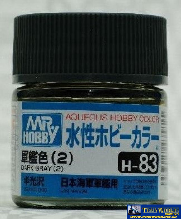 Gsi-H083 Gsi Creos Mr.hobby Aqueous Acrylic (Water) Paint Semi-Gloss H083 Dark-Grey-2 Ijn (Imperial