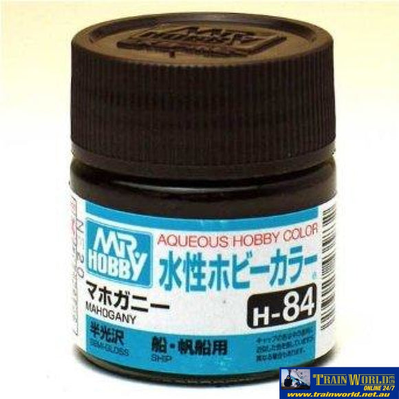 Gsi-H084 Gsi Creos Mr.hobby Aqueous Acrylic (Water) Paint Semi-Gloss H084 Mahogony 10Ml Glueandpaint