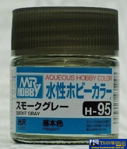 Gsi-H095 Gsi Creos Mr.hobby Aqueous Acrylic (Water) Paint Gloss H095 Smoke-Grey 10Ml Glueandpaint