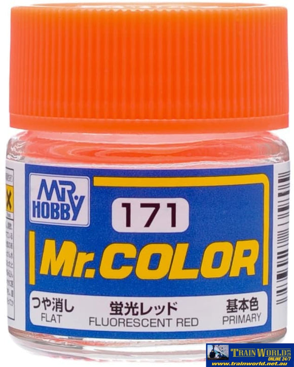 Gsi-Mc171 Gsi Creos Mr.colour Lacquer (Solvent) Paint Semi-Gloss Mc171 Fluorescent-Red 10Ml
