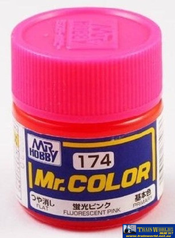 Gsi-Mc174 Gsi Creos Mr.colour Lacquer (Solvent) Paint Semi-Gloss Mc174 Fluorescent-Pink 10Ml