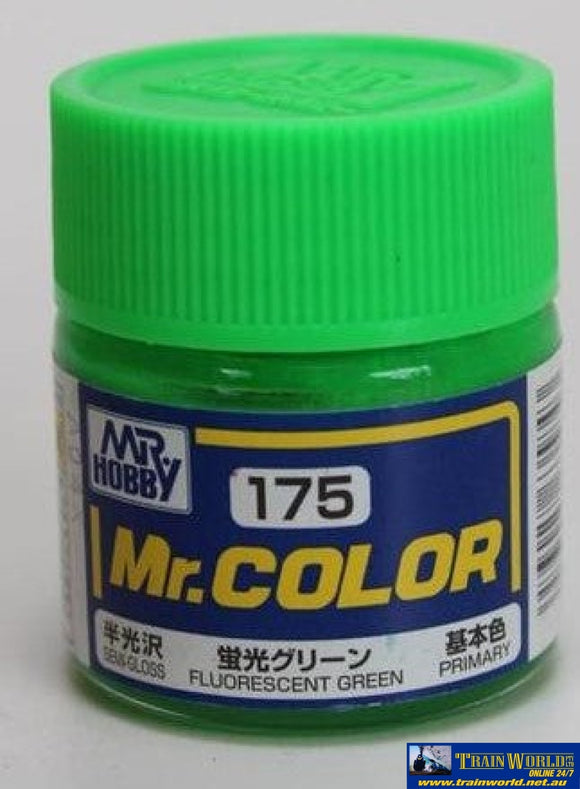 Gsi-Mc175 Gsi Creos Mr.colour Lacquer (Solvent) Paint Semi-Gloss Mc175 Fluorescent-Green 10Ml