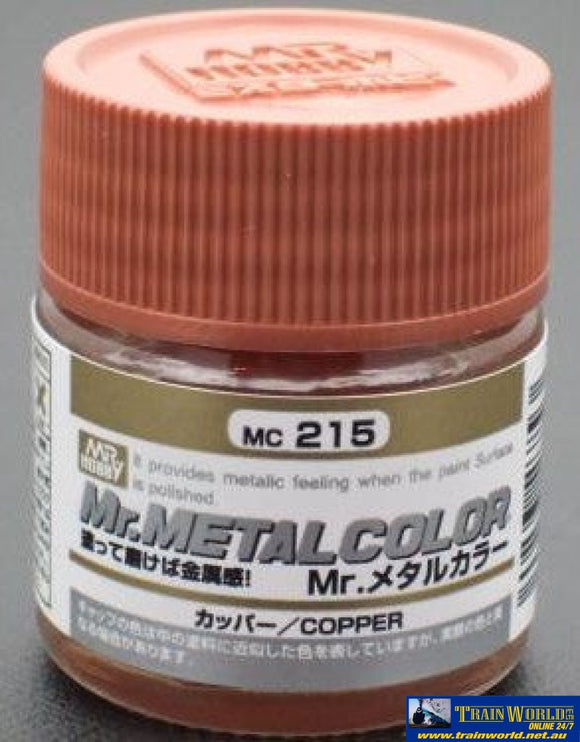 Gsi-Mc215 Gsi Creos Mr.metal Color Lacquer (Solvent) Paint Gloss Mc215 Metallic-Copper 10Ml