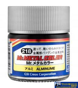 Gsi-Mc218 Gsi Creos Mr.metal Color Lacquer (Solvent) Paint Gloss Mc218 Metallic-Aluminium 10Ml