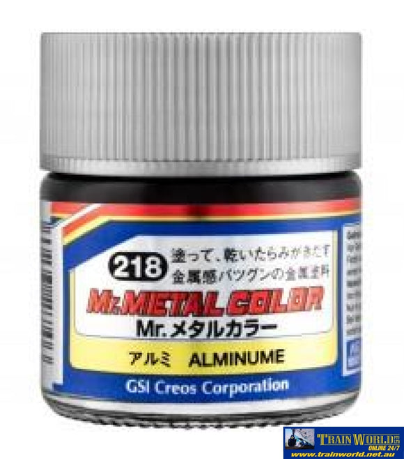 Gsi-Mc218 Gsi Creos Mr.metal Color Lacquer (Solvent) Paint Gloss Mc218 Metallic-Aluminium 10Ml