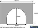 Met-Pn142 Metcalfe (Card Kit) Tunnel-Entrance (Portal) Double-Track N-Scale Scenery