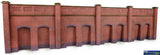 Met-Pn145 Metcalfe (Card Kit) Retaining-Wall Red-Brick N-Scale Scenery