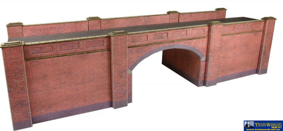Met-Po246 Metcalfe (Card Kit) Railway Bridge (Red-Brick) Oo Scale Structures