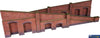 Met-Po248 Metcalfe (Card) Tapered Retaining-Wall (Red-Brick) Oo Scale Scenery