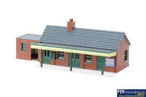 Plk-12 Peco-Lineside (Kit) Country-Station Building -Brick- (Footprint: 181Mm X 87Mm) Oo-Scale